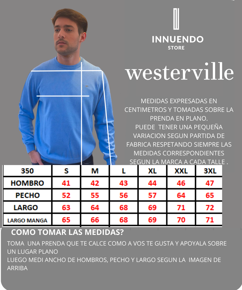 Tabla de talles de WESTERVILLE