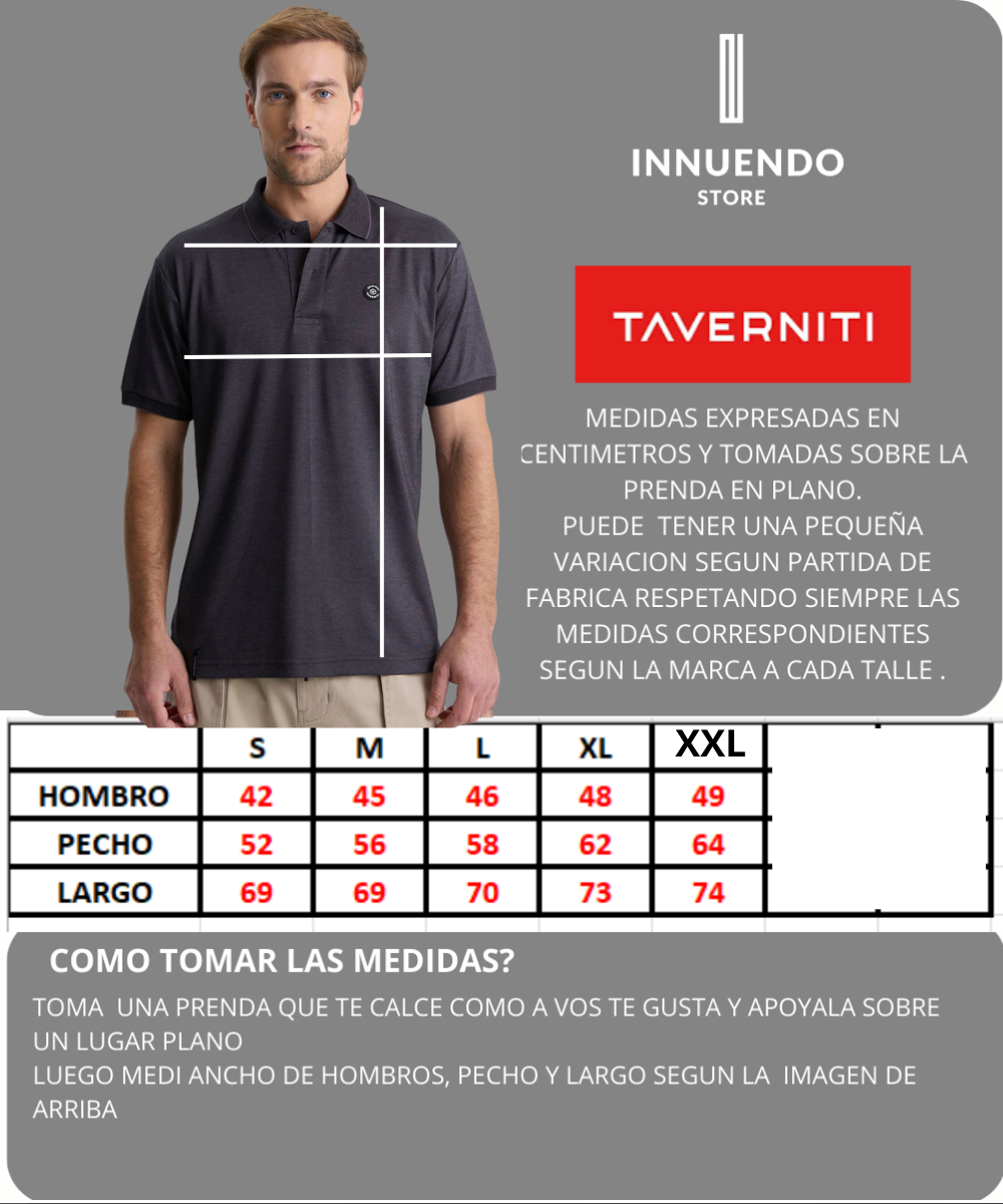 Tabla de talles de TAVERNITI